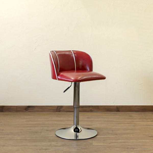 Fuga ダイニングバーチェア CLF-11RD レッド アンティーク fuga