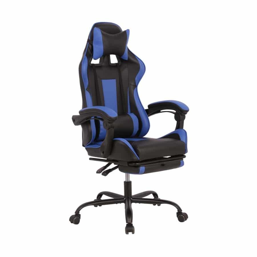 フルフラットバケットレーシングチェア H-013-BL ブルー 