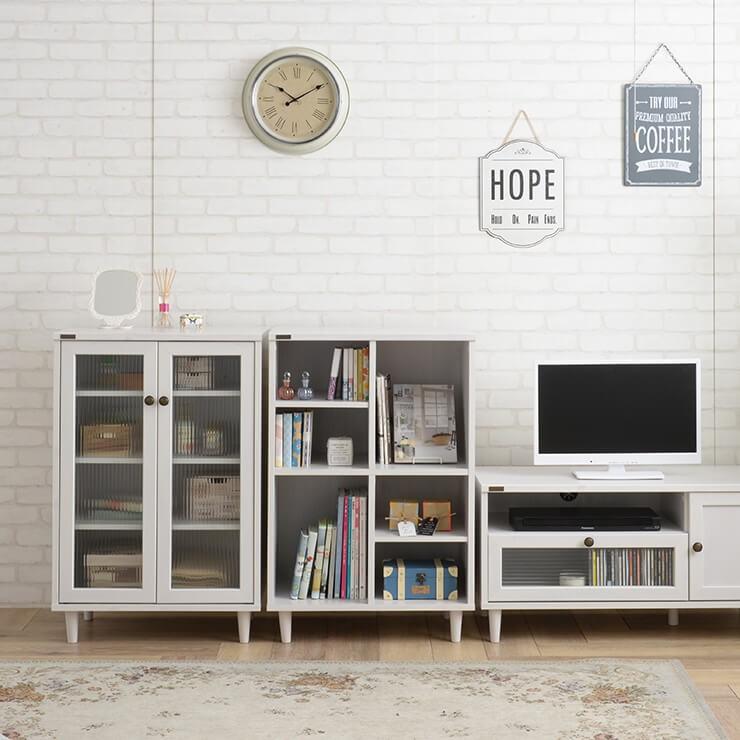 POWRY（ポーリー） ラック シェルフ（60cm幅） ホワイト　PW90-60S-WH WH