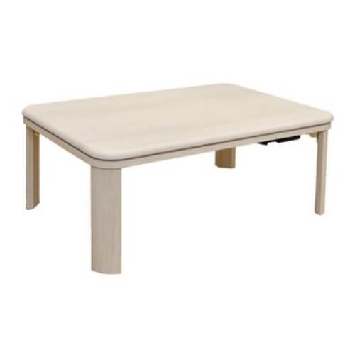 家具調折脚フラットヒーターコタツ 90×60 長方形 ウォールナット