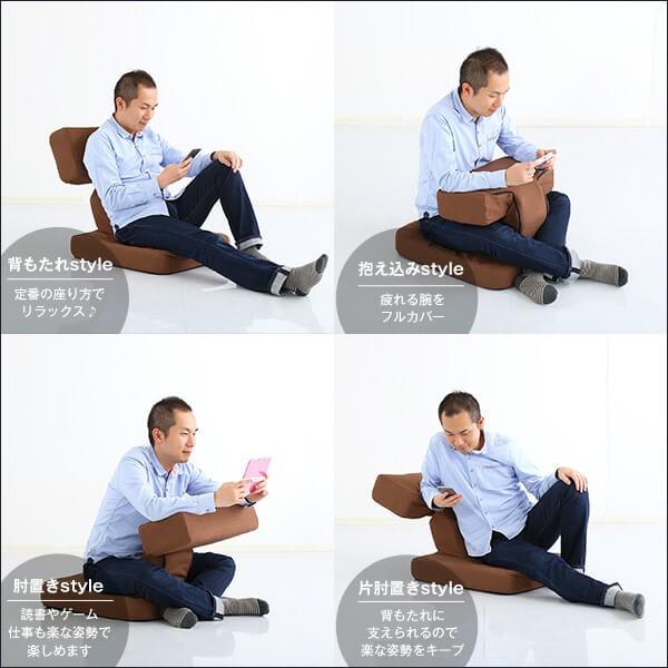 ゲームファン必見 待望の本格ゲーム座椅子（布地） 6段階の  