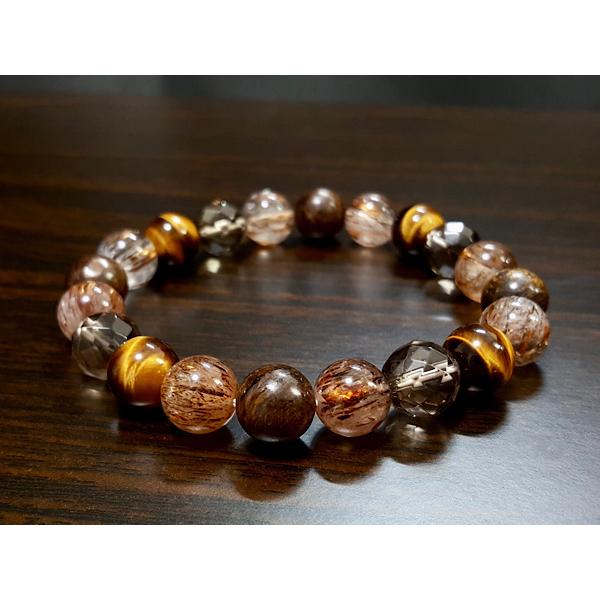 前向きな勇気を与える/ブロンザイトとコッパールチルクォーツの天然石