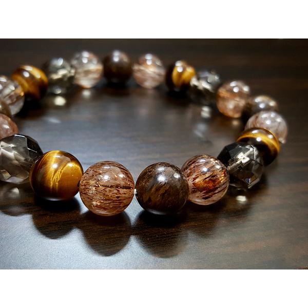 前向きな勇気を与える/ブロンザイトとコッパールチルクォーツの天然石