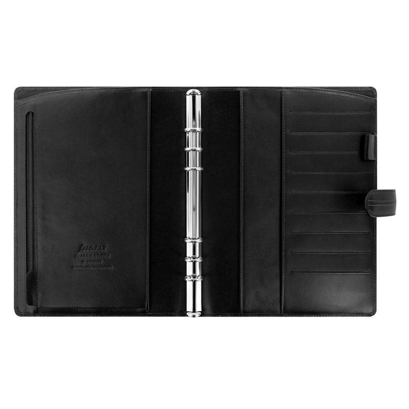 Filofax クラシックステッチ A5 ブラックの画像