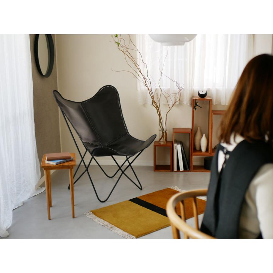 WRAPS/ラップス】アイアンレザーバタフライチェア 【メーカー直送