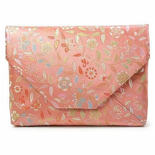 お求めやすく価格改定 茶道具 数奇屋袋 数寄屋袋 すきや袋 花文唐草 ピンク 正絹 名物裂 中川政七商店謹製 Supplystudies Com