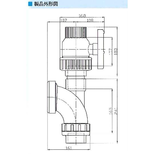 DYCV? 汚物チャッキ弁 樹脂製 排水ポンプ用ボールチャッキバルブ  50A TS式