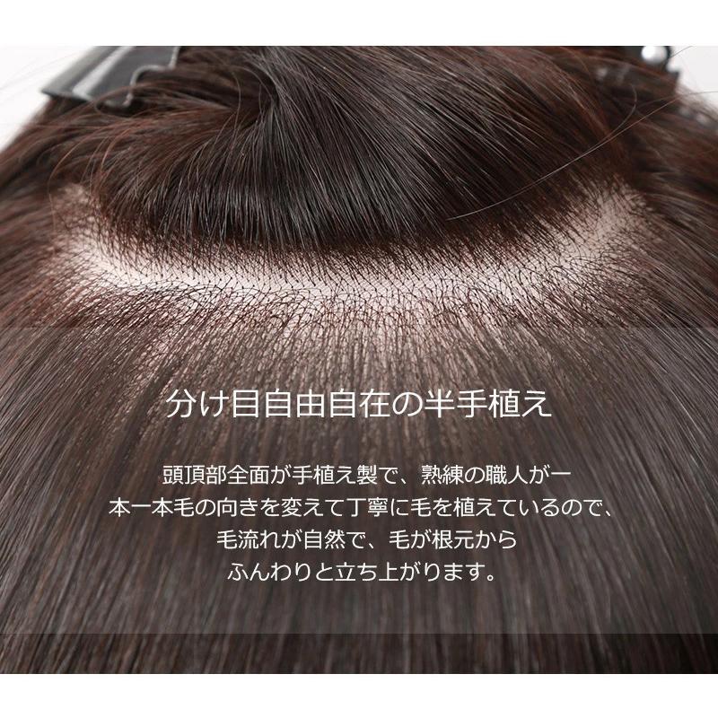［返品交換OK！送料無料］人毛 ミックス 半手植え 医療用 ウィッグ ミディアム　セミロングJH50M3C7 レディースアクセサリー