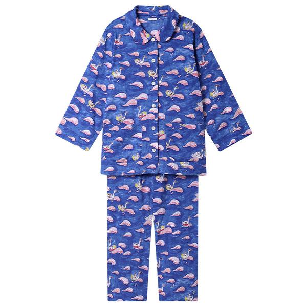 ワコール wacoal ツモリチサト tsumori chisato ツモリチサトスリープ UDT310 女性用 レディース パジャマ ルームウェア セットアップ 9分袖 9分丈 前開きタイ_3