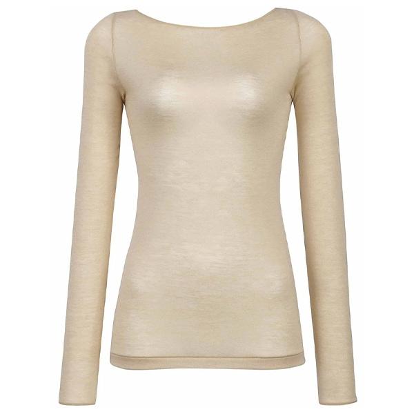 ニット セーター 「S-LL」大人上品な ラメフェザー ボートネックニット