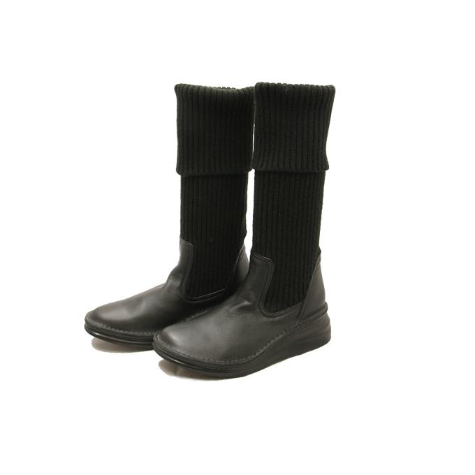 履き方自由自在ロングニットブーツ☆本革☆日本製☆No.8195 : shopooo