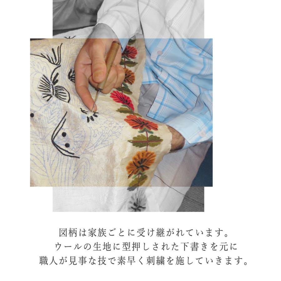 InDream アーリ刺繍ストール 白 ホワイト 大判 春のコート代わりに 母の日 ギフト おしゃれ 誕生日 プレゼント 着物ショール レディース 50代 60代 70代 80代の画像
