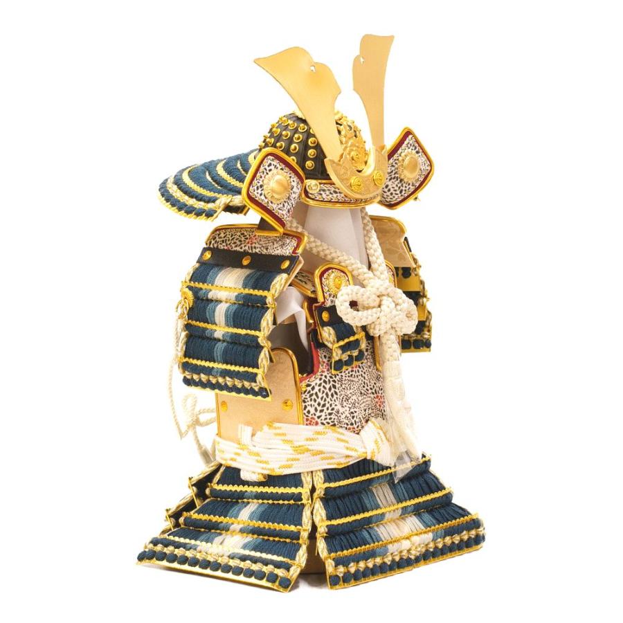 【五月人形】4号 奉納 鉄紺沢瀉威 鎧収納飾り〈朔太郎作〉[235-123]_6
