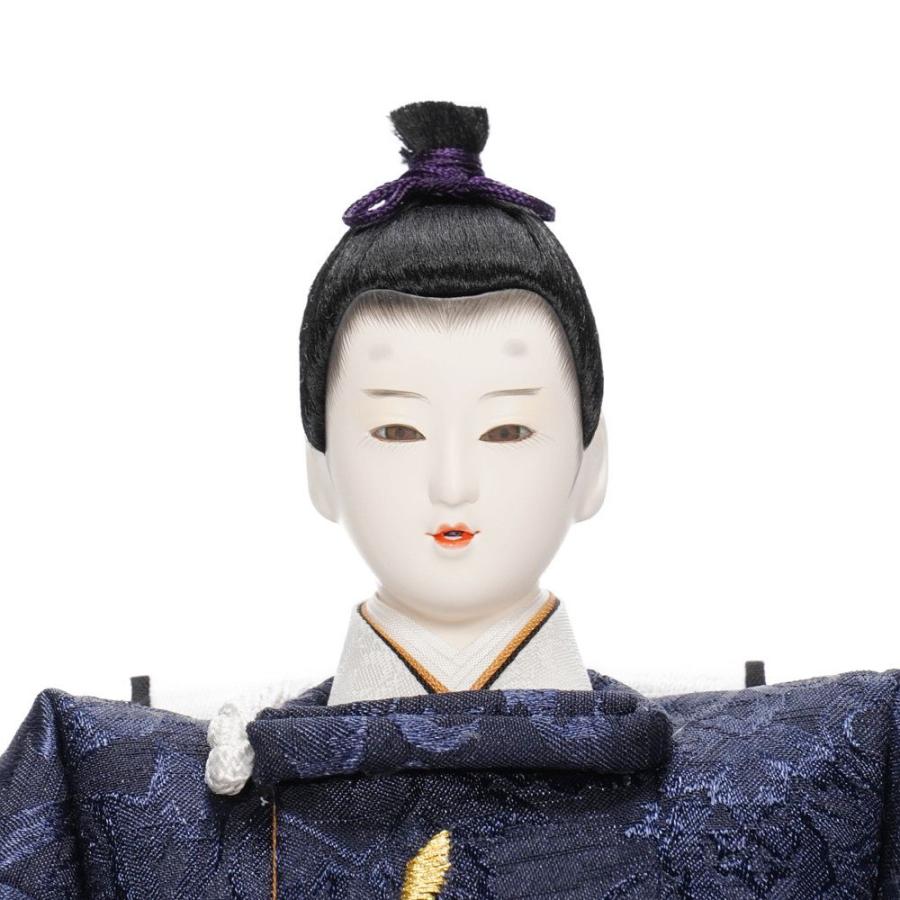 【雛人形】「京葵」 金駒刺繍(紺・赤) 桜 親王飾り〈柴田家千代作〉[243-060]_7