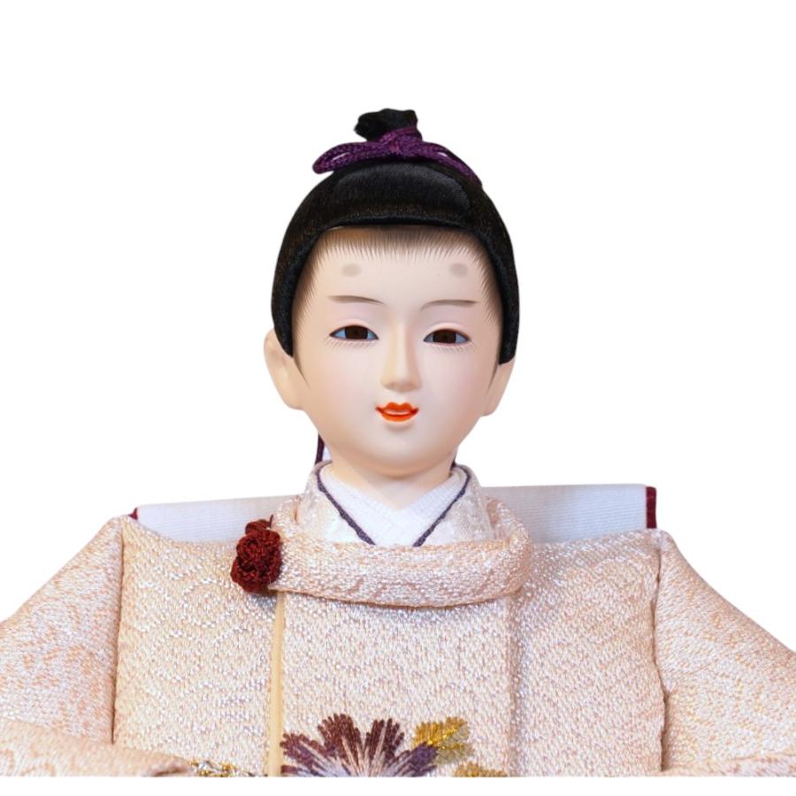 【雛人形】特大芥子 刺繍(ベージュ) 桜 親王飾り〈平安豊久作〉[243-235]_7