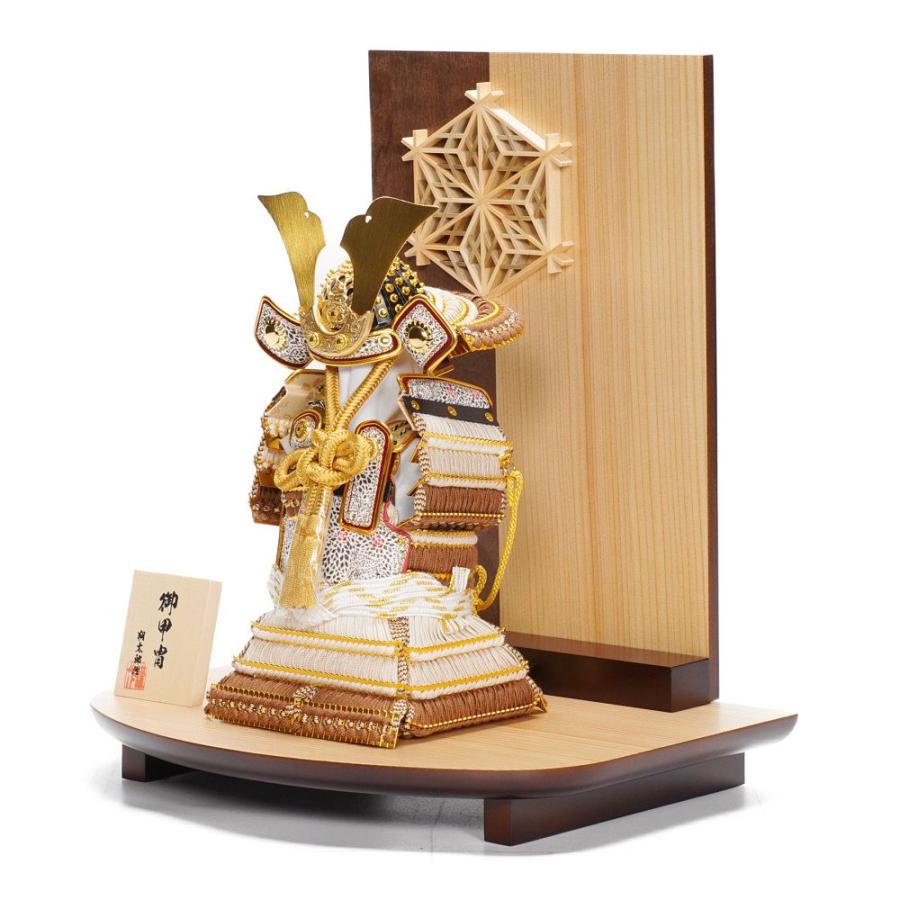 【五月人形】4号 奉納 薄茶裾濃威 鎧飾り〈朔太郎作〉[245-091]_2