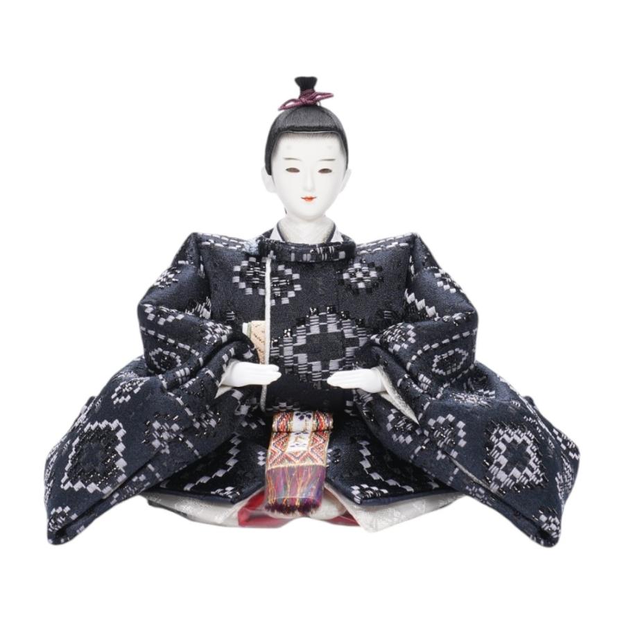 【雛人形】京十二番 平安 横段菱小市松寄せ文様 親王飾り〈小出松寿作〉[253-144]_4