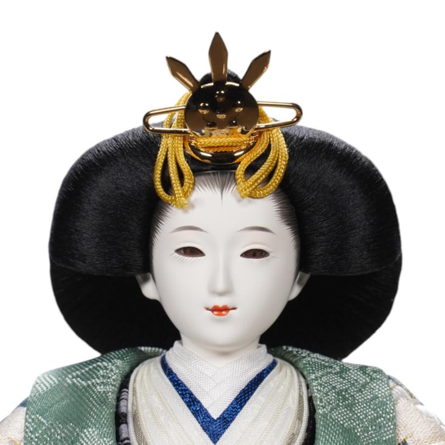 【雛人形】京十二番 平安 横段菱小市松寄せ文様 親王飾り〈小出松寿作〉[253-144]_7