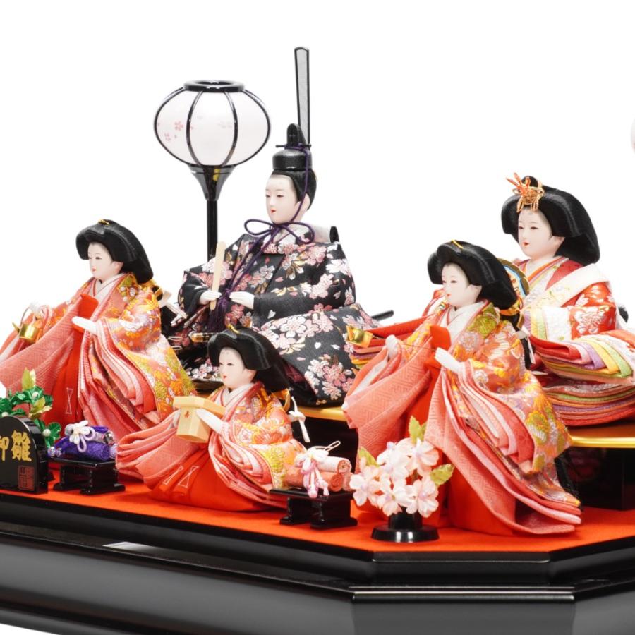 ぼんぼり点灯！桜の置物付き！雛人形セット ケース付き ひな祭り