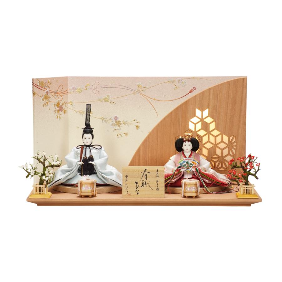 雛人形】三五 正絹(上) 親王飾り〈清水久遊作〉[263-010] : shopooo by