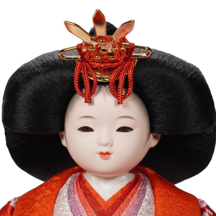 【雛人形】柳(小) 金襴小花柄(紺・赤) 親王飾り〈尚好作〉[263-015]_7
