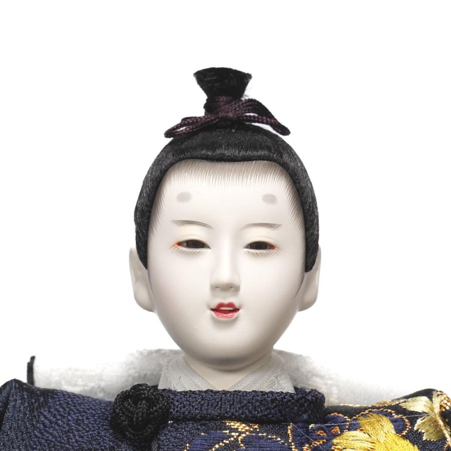 【雛人形】京十番 刺繍 桜ちらし(紺・朱) 親王飾り〈田村芙紗彦作〉[263-070]_7