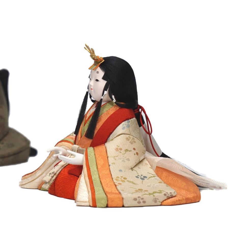 【木目込み雛人形】「小雪」(利休) 親王飾り〈幸一光作〉[213-110]_7
