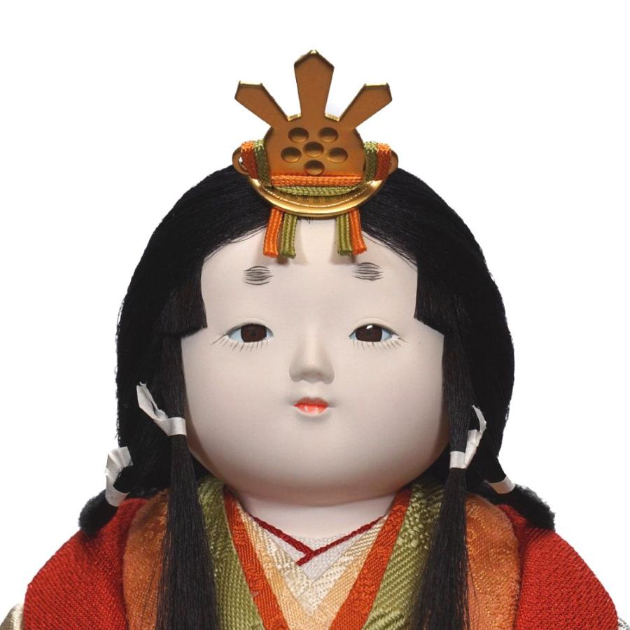 【木目込み雛人形】「小雪」(利休) 親王飾り〈幸一光作〉[213-110]_9