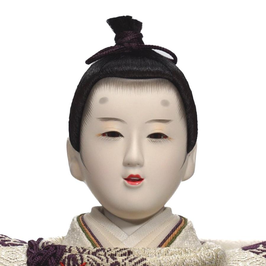 【雛人形】京十番 有職(白・紫) 親王飾り〈望月龍翠作〉[213-118]_7