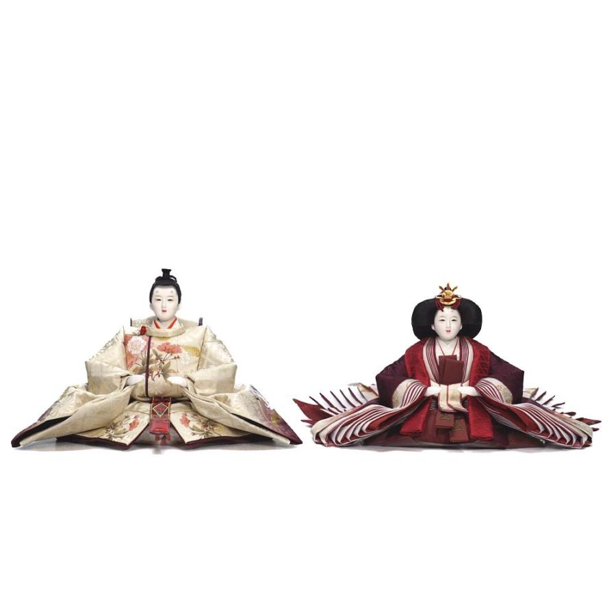 【雛人形】京十番 京友禅(鶴) 親王飾り〈千匠作〉[213-147]_4