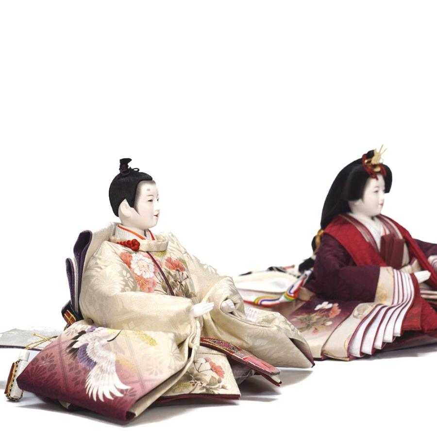 【雛人形】京十番 京友禅(鶴) 親王飾り〈千匠作〉[213-147]_5