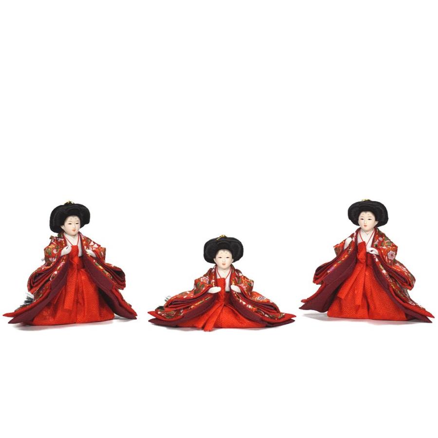 【雛人形】柳 研ぎ出し曙塗 五人揃い三段収納飾り〈雛聖作〉[213-032]_10