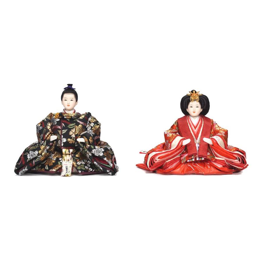 【雛人形】柳 研ぎ出し曙塗 五人揃い三段収納飾り〈雛聖作〉[213-032]_5