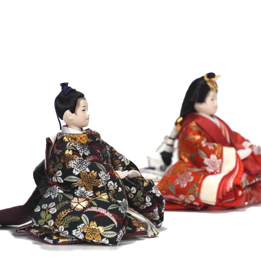【雛人形】柳 研ぎ出し曙塗 五人揃い三段収納飾り〈雛聖作〉[213-032]_6
