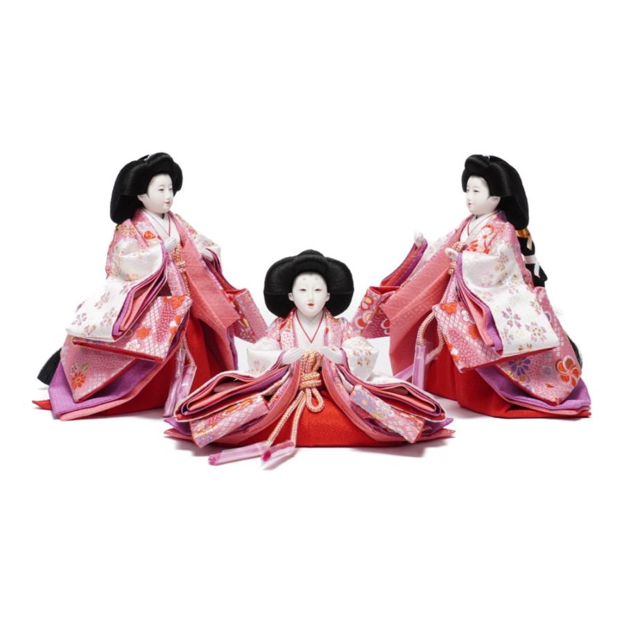 【雛人形】三五 たもナチュラル 五人揃い三段収納飾り〈雛聖作〉[233-002]_9