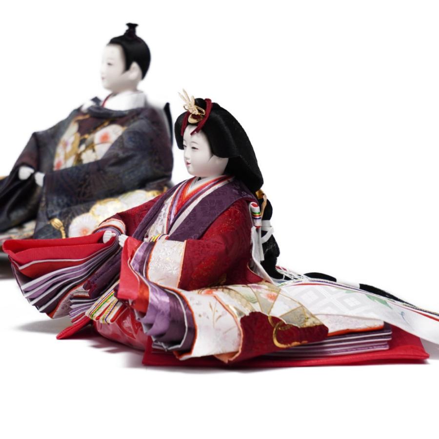 【雛人形】三五 研ぎ出し曙塗 五人揃い三段収納飾り〈雛聖作〉[233-003]_6