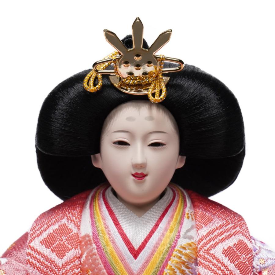 【雛人形】京十一番 金襴(青磁・ピンク) 桜柄　親王飾り〈恵翠作〉[233-016]_7