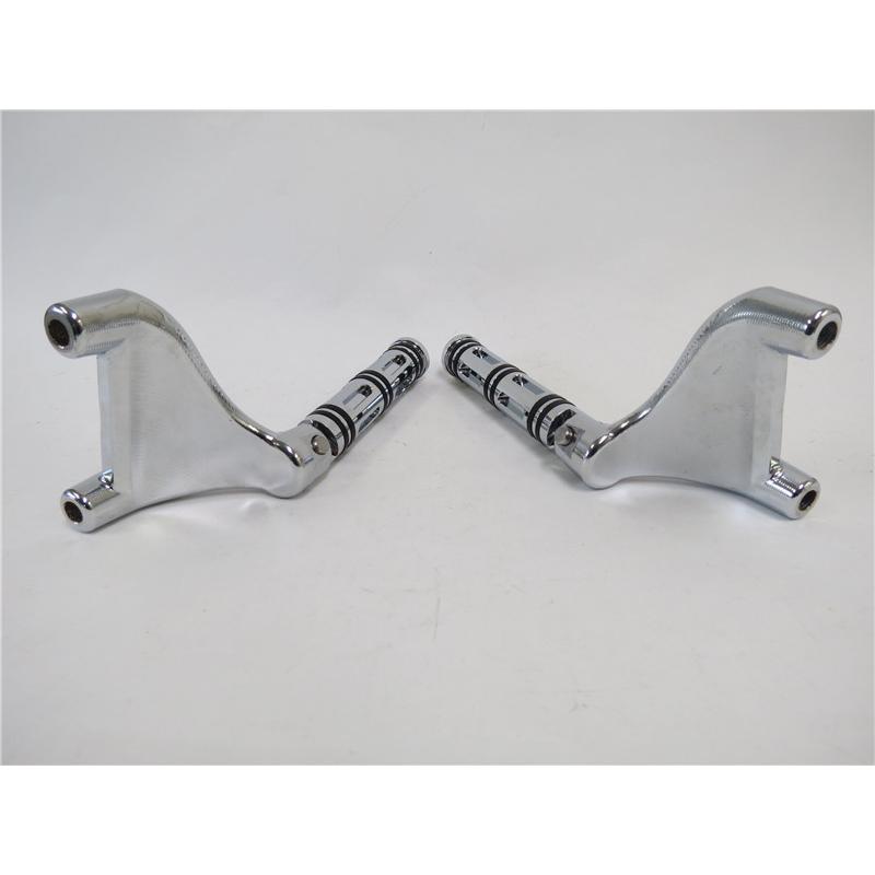 【互換品】harley ハーレー用フットペグ ブラケット スポーツスター 883 /1200 2004-2013 クローム_1