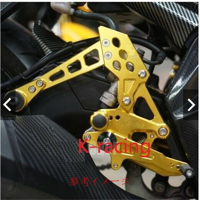 【互換品】yzf-r125 2019-2023 yzf-r15 v3 2017-2023 mt-15 xsr155 CNC 調整式 バックステップ 青_2