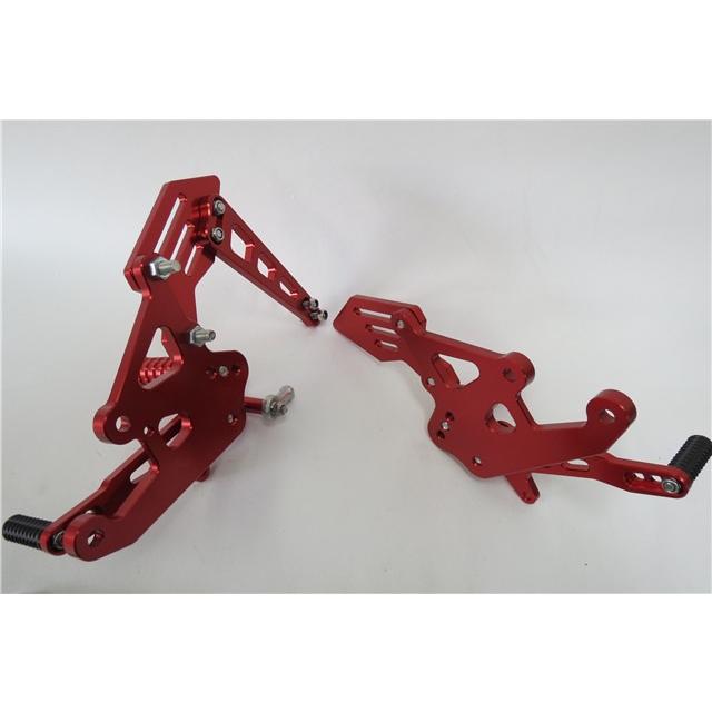 【互換品】yzf-r125 2019-2023 yzf-r15 v3 2017-2023 mt-15 xsr155 CNC 調整式 バックステップ 赤_2