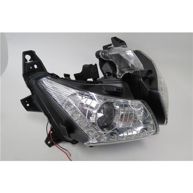 【互換品】ヘッドライト LED付き Yamaha Tmax530 2012-2014 クリア