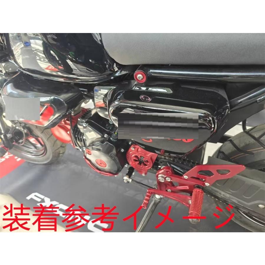 【互換品】モンキー125 monkey 125 2018-2024 CNC 4ポジション 調整式 バックステップ 灰_2