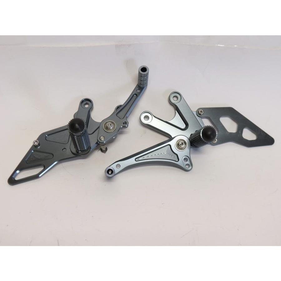 【互換品】モンキー125 monkey 125 2018-2024 CNC 4ポジション 調整式 バックステップ 灰_3