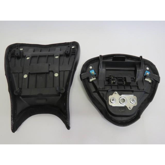 【互換品】GSX1300R ハヤブサ hayabusa 2021 以降 カスタム フロント \u0026 リア シート 本体あり 灰Xカーボン調の画像