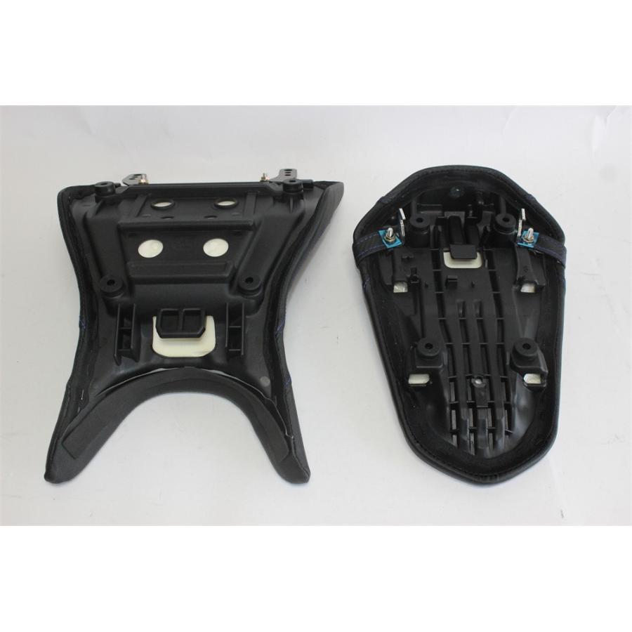 【互換品】yzf-r25 YZF-R25 R25 yzf-r3 2025 以降 mt-25 mt-03 2025 以降 カスタム フロント＆リアシート ストライプ 黒X青の画像