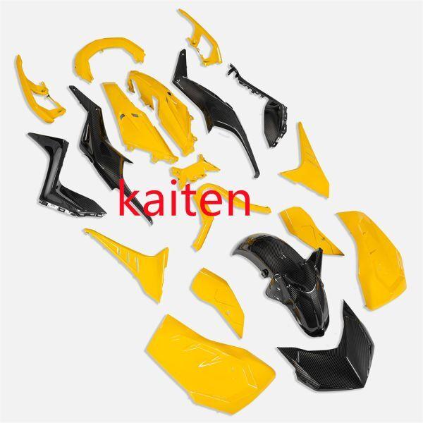 【互換品】※代引き不可※XMAX x-max xmax 2023 以降 シャークスタイル 19点 外装セット 黄Xカーボン調_2