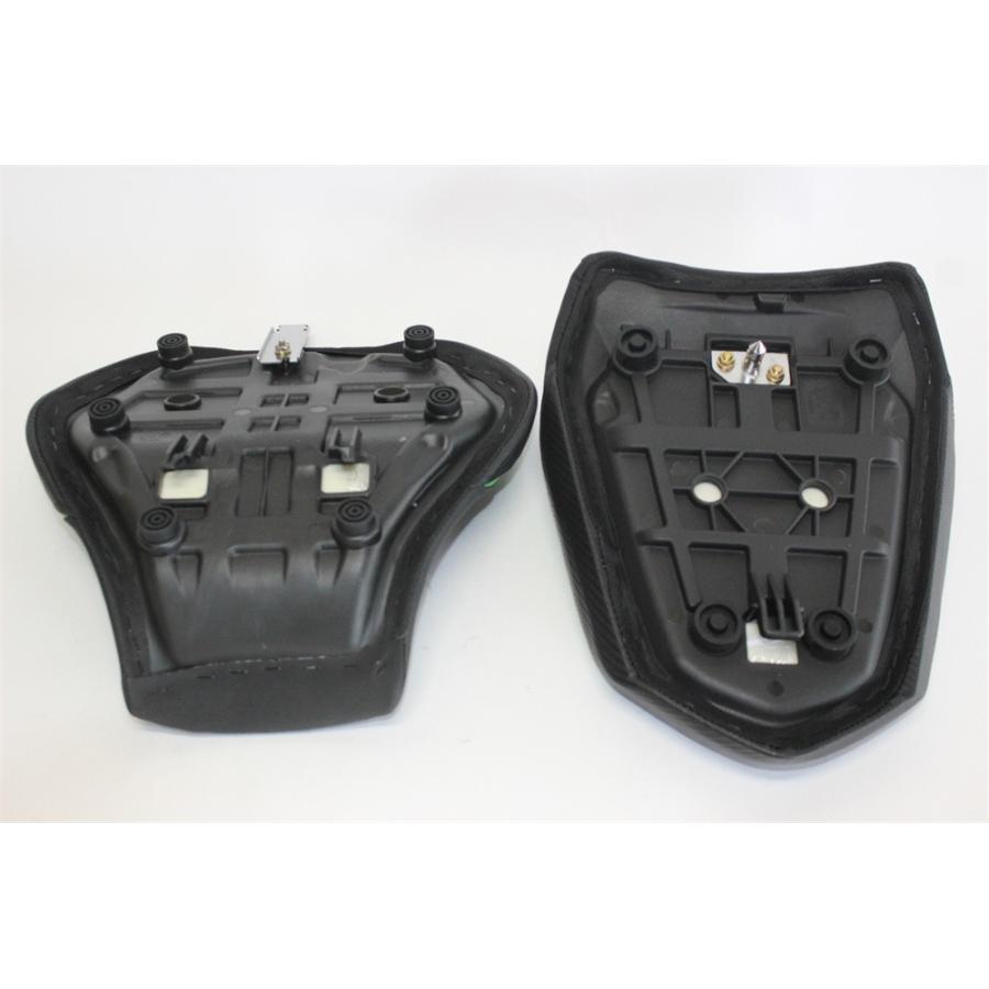 【互換品】Kawasaki用 H2 SX H2 SE 2022-2026 カスタム フロント＆リア シート 本体あり ハニカム 緑の画像