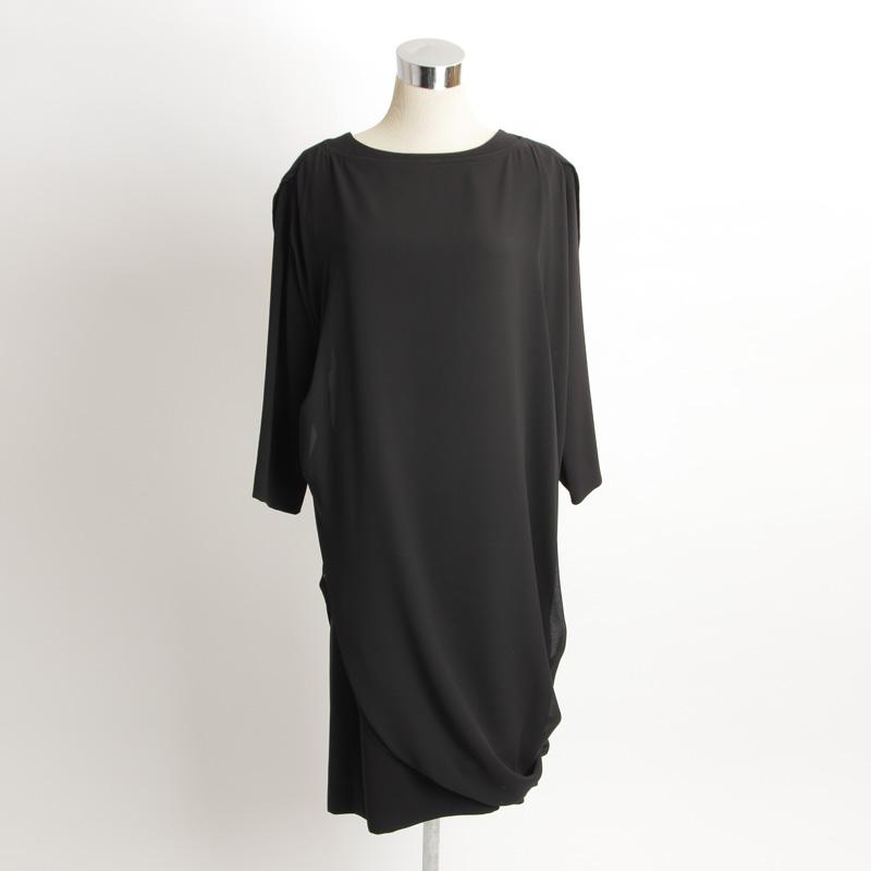 BLACK FORMAL（ブラックフォーマル　喪服）ロングブラウス付きワンピースの画像