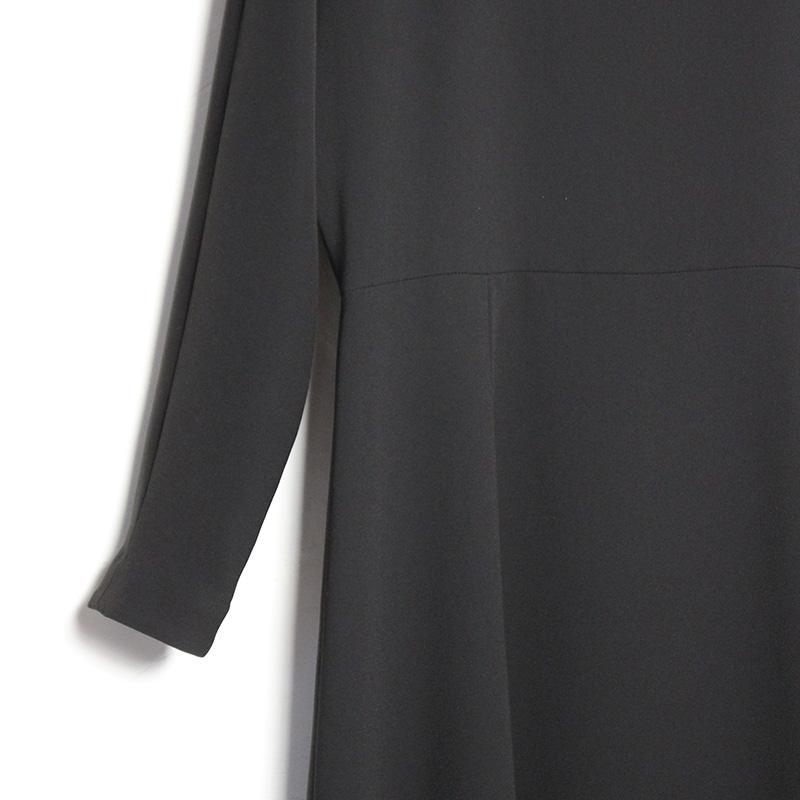 BLACK FORMAL（ブラックフォーマル　喪服）ボートネックフレアワンピースの画像