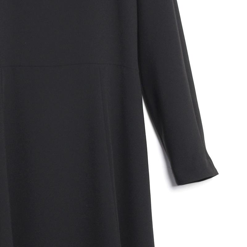 BLACK FORMAL（ブラックフォーマル　喪服）ボートネックフレアワンピースの画像